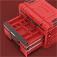 Skrzynka z szufladami Qbrick System PRIME DRAWER 3 TOOLBOX EXPERT RED Ultra HD Custom