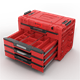 Skrzynka z szufladami Qbrick System PRIME DRAWER 4 TOOLBOX EXPERT RED Ultra HD Custom