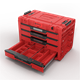 Skrzynka z szufladami Qbrick System PRIME DRAWER 4 TOOLBOX EXPERT RED Ultra HD Custom