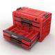Skrzynka z szufladami Qbrick System PRIME DRAWER 4 TOOLBOX EXPERT RED Ultra HD Custom