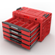 Skrzynka z szufladami Qbrick System PRIME DRAWER 4 TOOLBOX EXPERT RED Ultra HD Custom