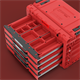 Skrzynka z szufladami Qbrick System PRIME DRAWER 4 TOOLBOX EXPERT RED Ultra HD Custom