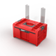 Skrzynka z szufladą Qbrick System PRO 2.0 DRAWER 1 TOOLBOX PROFI BASIC RED Ultra HD Custom