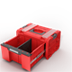 Skrzynka z szufladą Qbrick System PRO 2.0 DRAWER 1 TOOLBOX PROFI BASIC RED Ultra HD Custom