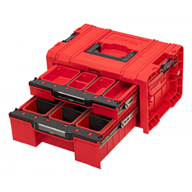 Skrzynka z szufladami Qbrick System PRO 2.0 DRAWER 2 TOOLBOX EXPERT RED