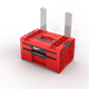 Skrzynka z szufladami Qbrick System PRO 2.0 DRAWER 2 TOOLBOX PROFI EXPERT RED Ultra HD Custom