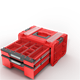 Skrzynka z szufladami Qbrick System PRO 2.0 DRAWER 2 TOOLBOX PROFI EXPERT RED Ultra HD Custom