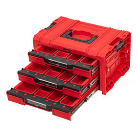 Skrzynka z szufladami Qbrick System PRO 2.0 DRAWER 3 TOOLBOX EXPERT RED