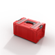 Skrzynka z szufladami Qbrick System PRO 2.0 DRAWER 3 TOOLBOX PROFI EXPERT RED Ultra HD Custom