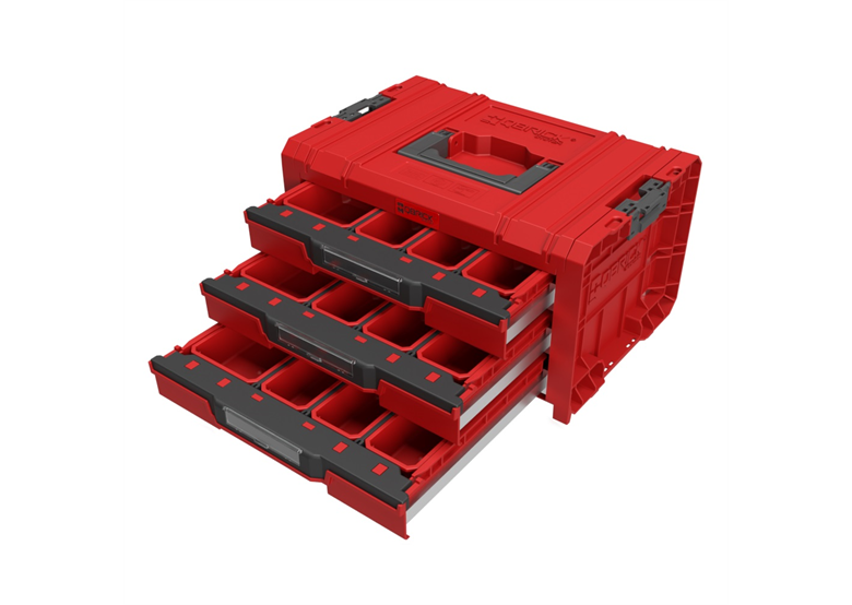 Skrzynka z szufladami Qbrick System PRO DRAWER 3 TOOLBOX EXPERT RED Ultra HD