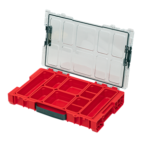 Organizer z wyjmowanymi kubełkami Qbrick System PRO ORGANIZER 100 RED Ultra HD