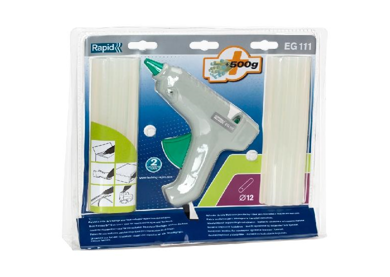 Pistolet do klejenia + 500 g kleju Rapid EG111