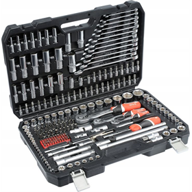 Klucze nasadowe 1/2", 3/8", 1/4", zestaw 216 elementów Rockforce RF-38841