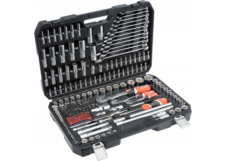 Klucze nasadowe 1/2", 3/8", 1/4", zestaw 216 elementów Rockforce RF-38841