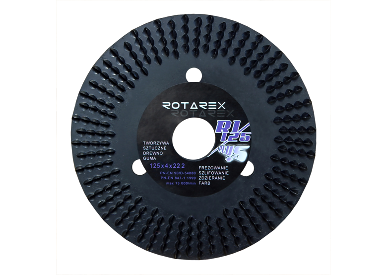 Dysk tarnikowy prosty premium Rotarex R1/125 Plus+ Black Mamba