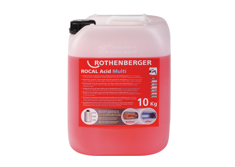 Chemia do odkamieniania 10kg Rothenberger ROCAL Acid Multi