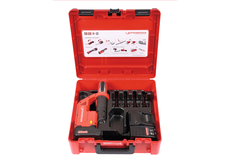Prasa elektrohydrauliczna, zestaw Rothenberger ROMAX Compact Twin Turbo