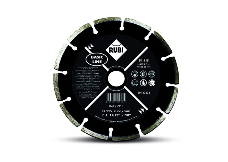 Tarcza segmentowa Rubi S300/25 4mm