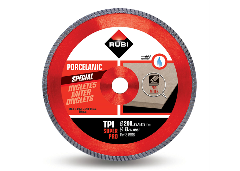 Tarcza diamentowa 200x25,4mm Rubi TPI 200 SUPERPRO