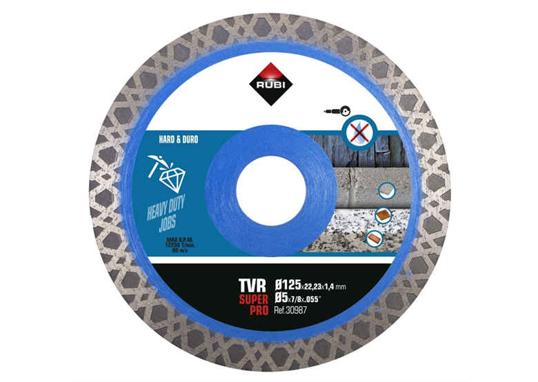 Tarcza diamentowa 125x22,2mm Rubi TVR 125 SUPERPRO