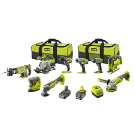 Zestaw elektronarzędzi 18V Ryobi ONE+ R18CK9A-242S 1x4.0Ah, 1x2.0Ah