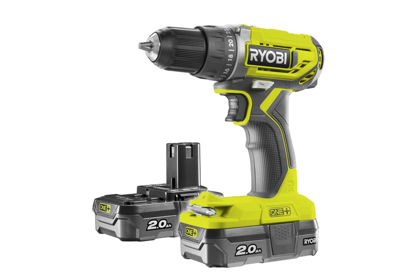 Wiertarko-wkrętarka Ryobi ONE+ R18DD2-220S 2x2,0Ah