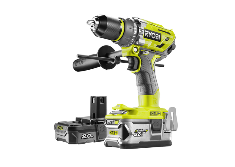 Wiertarko-wkrętarka udarowa Ryobi ONE+ R18PD7-252S 1x2,0Ah, 1x5,0Ah