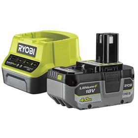 Zestaw startowy 18V: Akumulator 1x4,0Ah RB18L40 + ładowarka RC18120 Ryobi ONE+ RC18120-140X