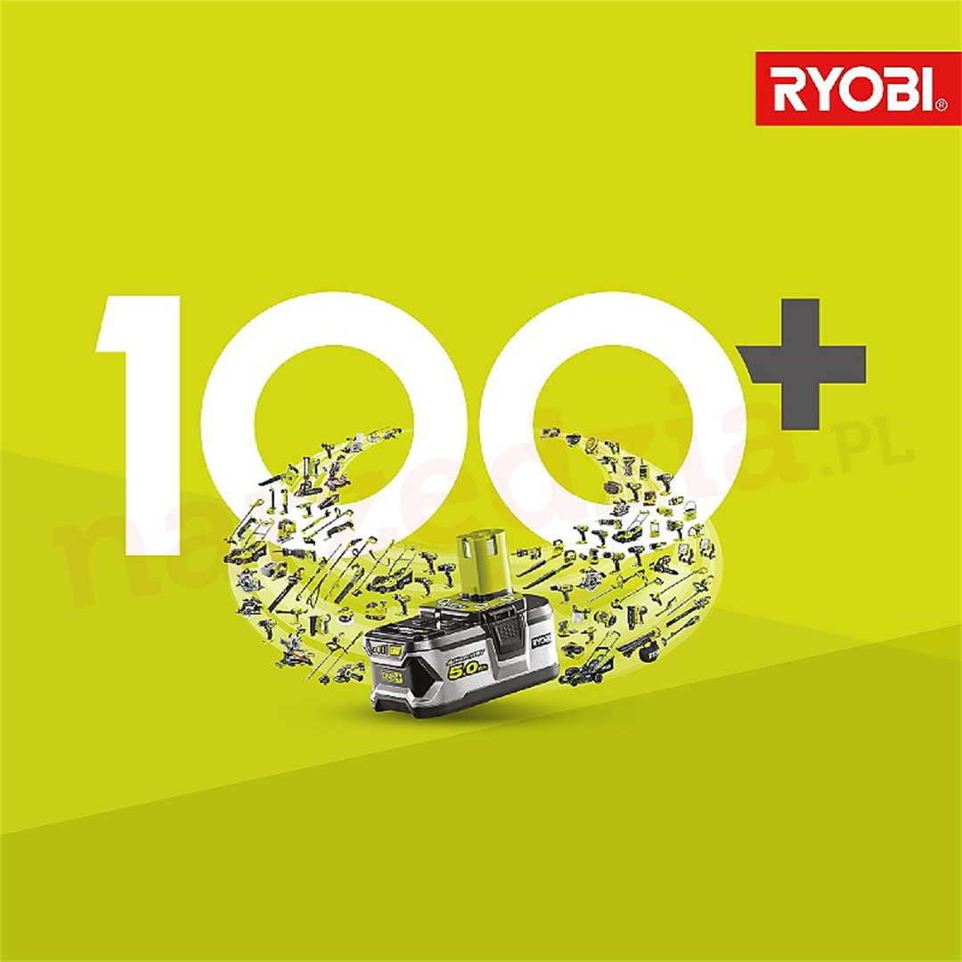 Akumulatory 18V 5,0Ah (x2) i ładowarka Ryobi ONE+ RC18120-250 ...
