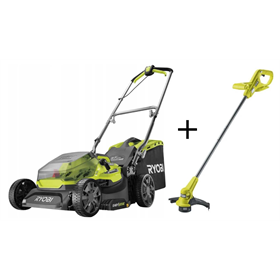 Kosiarka akumulatorowa Ryobi ONE+ RY18LMX37A-0 + Podkaszarka akumulatorowa Ryobi ONE+ RY18LT23A-0_P