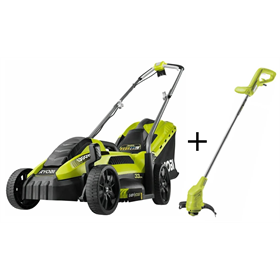 Kosiarka elektryczna Ryobi RLM13E33S + Podkaszarka elektryczna Ryobi RLT3525_P