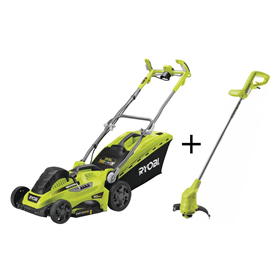 Kosiarka elektryczna Ryobi RLM18E40H + Podkaszarka elektryczna Ryobi RLT3525_P