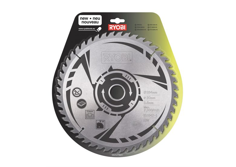 Piła zębata 254x30mm Z48 Ryobi SB254T48A1