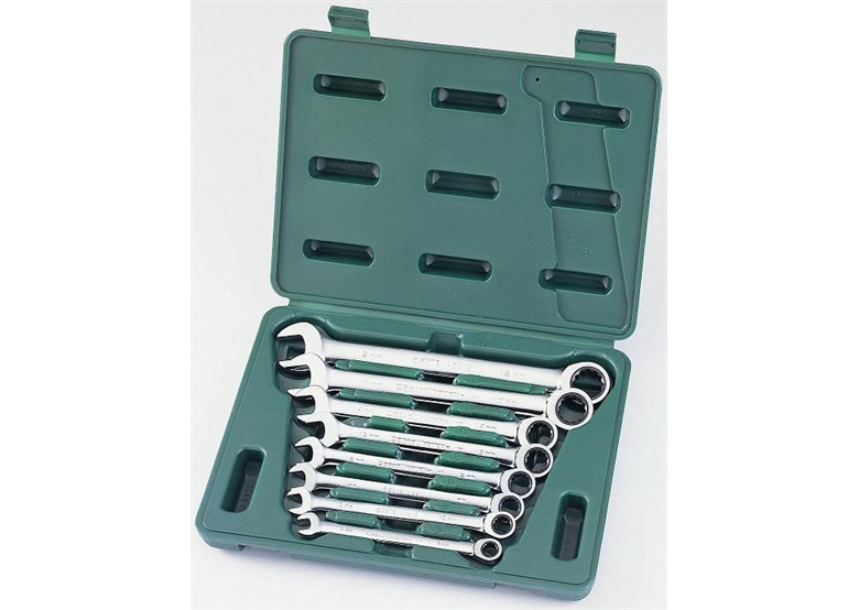 Zestaw 8 kluczy płasko-oczkowych z grzechotką Gearwrench Sata 09079