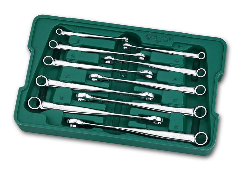 Zestaw kluczy płasko-oczkowych X-BEAM (10szt) Sata S08006