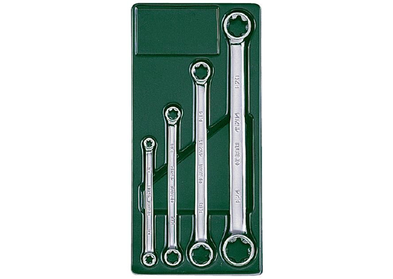 Zestaw 4 kluczy oczkowych Torx dwustronnych Sata S09012
