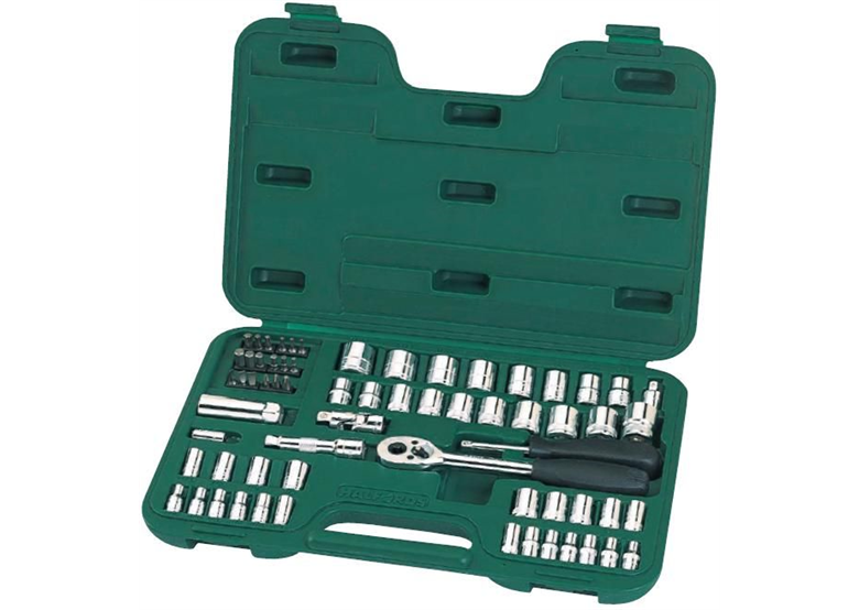 Zestaw kluczy nasadowych 1/4''-, 3/8'' (65szt.) Sata ST09011SJ