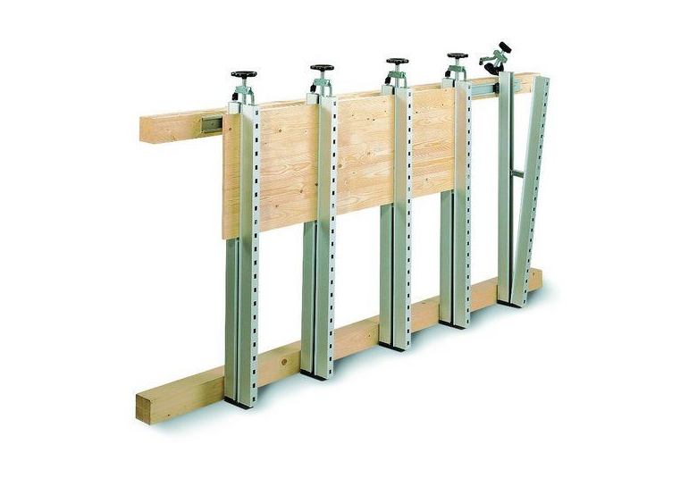 Ściski PLANO1100 (3 szt,) z szyna przyścienną Scheppach 89930102