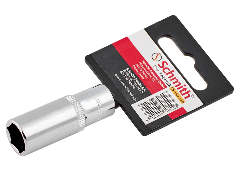 Klucz nasadowy sześciokątny długi 1/4" 14mm Schmith NS-14D-14