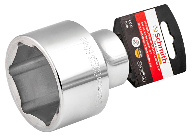 Klucz nasadowy sześciokątny 3/4" 60mm Schmith NS-34-60
