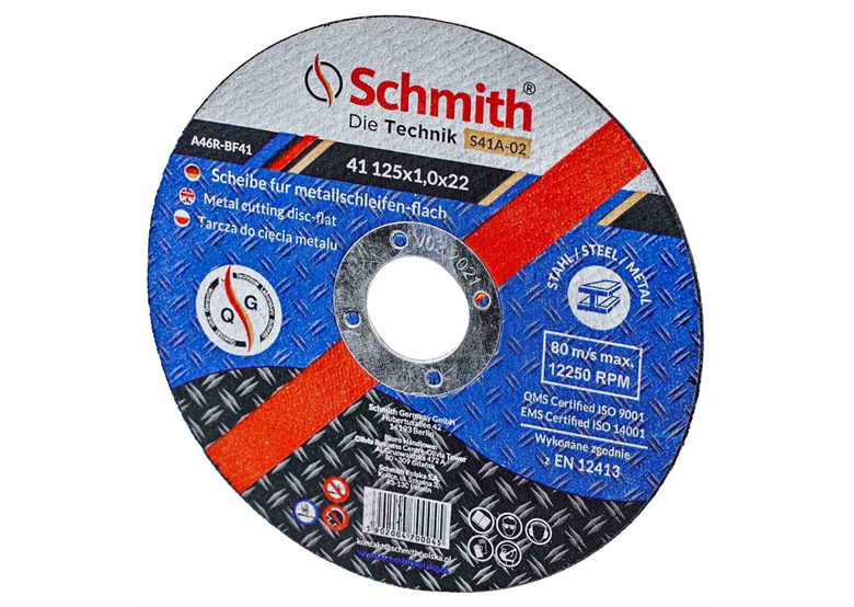Tarcza do cięcia metalu 125x1,5mm Schmith S41A-03