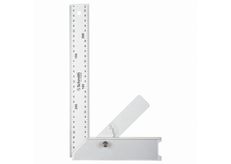 Kątownik aluminiowy z kątomierzem 350 mm Schmith SKAL-350B