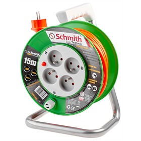 Przedłużacz bębnowy stand line, przew 3x1,5mm, 30m Schmith SPSL-2-30