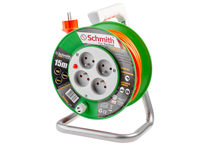 Przedłużacz bębnowy stand line, 3x1,5mm, 50m Schmith SPSL-2-50