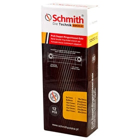Zestaw kluczy oczkowych odgiętych 12szt. Schmith SQKOO-01