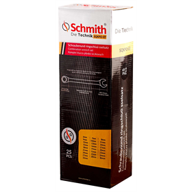 Zestaw kluczy płasko-oczkowych 25 szt. Schmith SQKPO-03