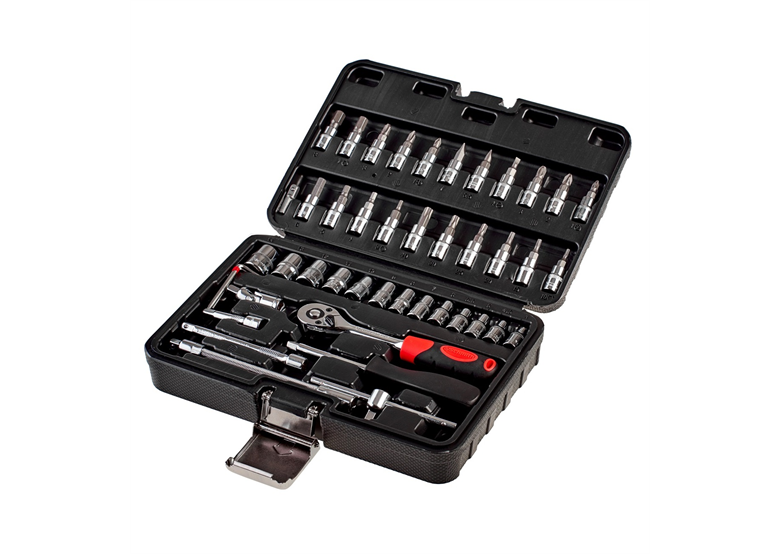 Zestaw kluczy nasadowych 1/4" 46szt. Schmith SQN-46