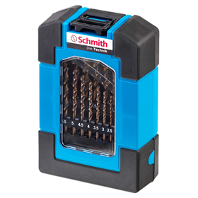 Komplet wierteł do metalu kobaltowych 19 szt Schmith SQWCO-01