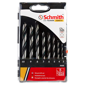 Zestaw wierteł do drewna 8szt. Schmith SQWDS-01