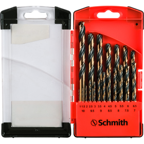 Komplet wierteł do metalu HSS PRO 19 szt. Schmith SQWMP-011